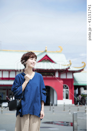 女性 旅行 江ノ電 ショートトリップ 散策 散歩 一人旅 女性 旅行 江ノ電 ショートトリップ 散策 散歩 一人旅 41151741