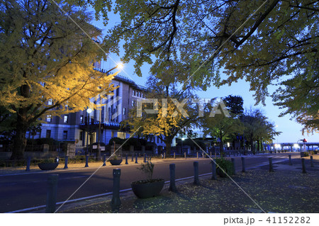 都市風景（神奈川県、神奈川県庁、冬） 41152282