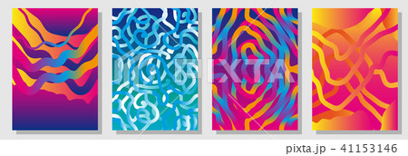 Set of colorful backgrouds with carnival motifs.  41153146