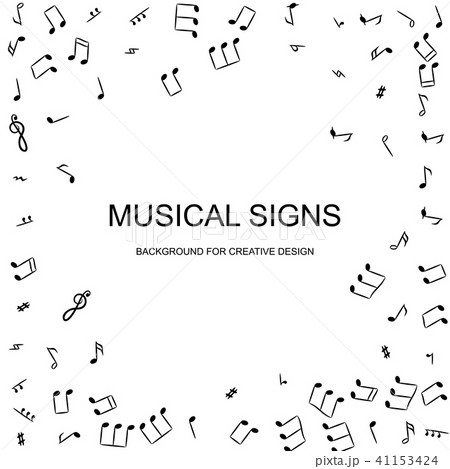 Music Notes Vector Background Music Notes Vector Background 41153424