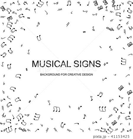 Music Notes Vector Background Music Notes Vector Background 41153425