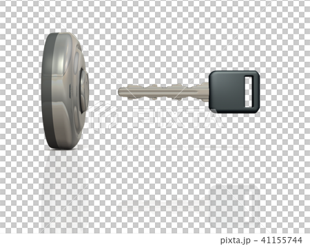 Abstract 3DCG representing ignition key 41155744