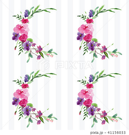 Hand-painted Watercolor pattern of a branch with flowers pink Magnolia flower spring card Hand-painted Watercolor pattern of a branch with flowers pink Magnolia flower spring card 41156033