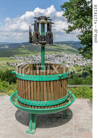 Wine press at Trittenheim Panorama Germany 41156138