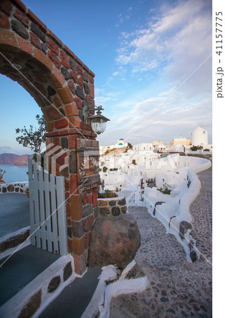 White architecture on Santorini island, Greece. 41157775