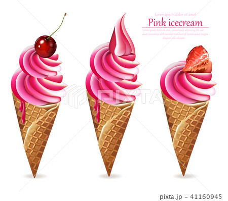Ice cream pattern Vector. Colorful different 41160945