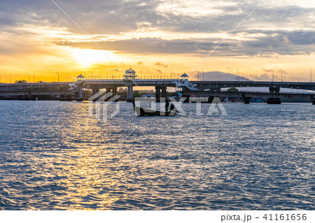Sunrise above sarasin bridge. Phuket. Thailand. 41161656