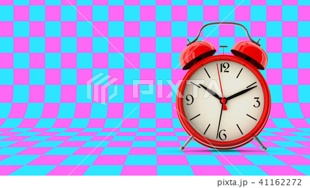 Red alarm clock. 3D render 41162272