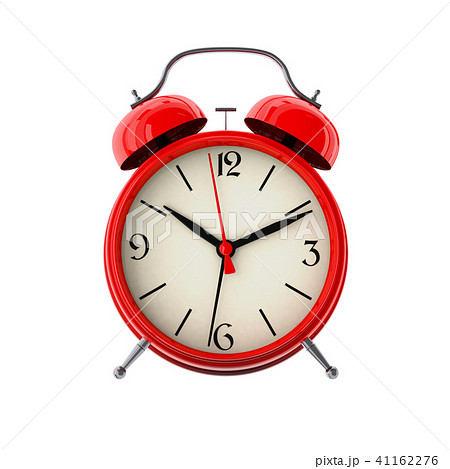 Red alarm clock. 3D render 41162276