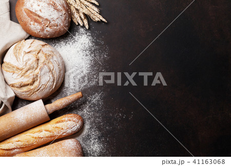 Various crusty bread and buns Various crusty bread and buns 41163068
