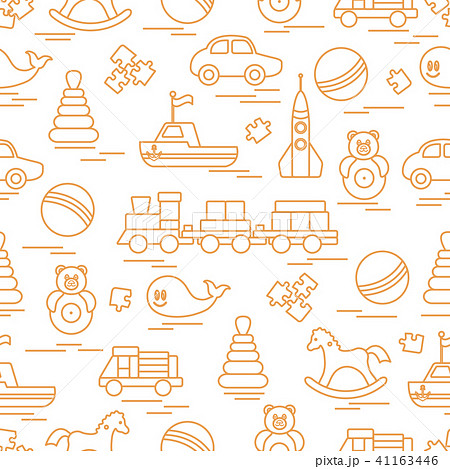 Seamless pattern with kids toys Seamless pattern with kids toys 41163446