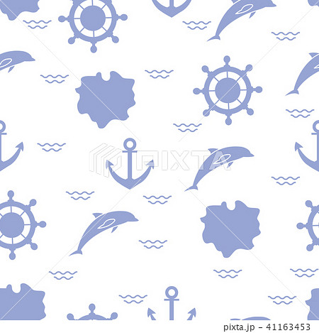 Seamless marine pattern 41163453