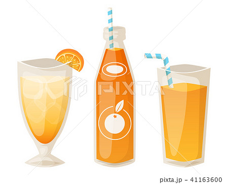 Oranges and orange products vector illustration natural citrus fruit vector juicy tropical dessert Oranges and orange products vector illustration natural citrus fruit vector juicy tropical dessert 41163600