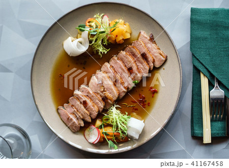 duck with vegetables duck with vegetables 41167458