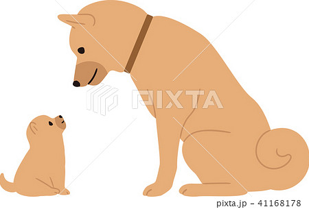 つ、よ、様ヘひたむきな犬のイラストデザイン 横向きの犬 イラスト素材 [6374407] - フォトライブラリー