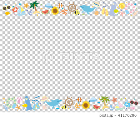 Summer frame message card 41170290