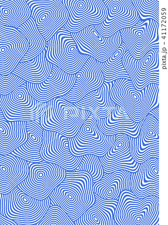 うねりのある幾何学模様のイラスト素材