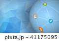 Blockchain cryptocurrency polygonal concept  41175095