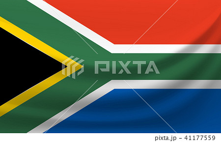 Waving national flag of South Africa Waving national flag of South Africa 41177559
