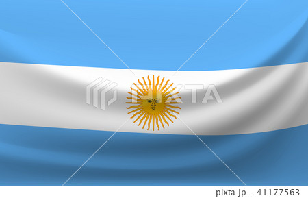 Waving national flag of Argentina 41177563