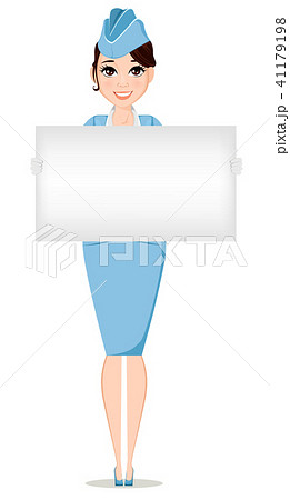 Stewardess in professional uniform 41179198