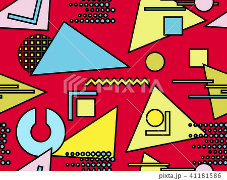 Bauhaus seamless pattern. Geometric elements Bauhaus seamless pattern. Geometric elements 41181586