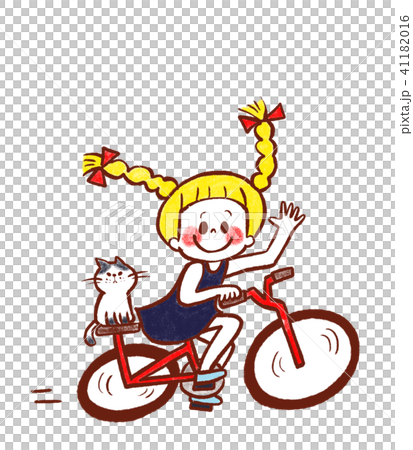 自転車と女の子 41182016