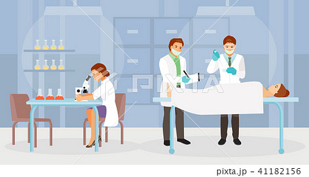 Forensic medical experts vector 41182156