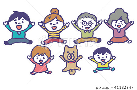 ミニ家族　バンザイ 41182347