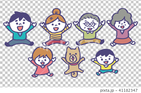 ミニ家族　バンザイ 41182347