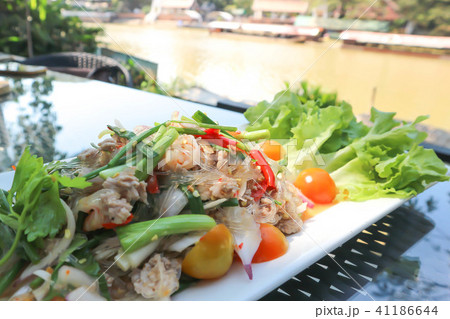 spicy salad or vermicelli salad or Thai salad spicy salad or vermicelli salad or Thai salad 41186644