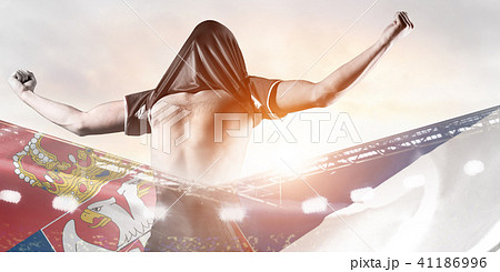 Serbia player celebrating goal Serbia player celebrating goal 41186996