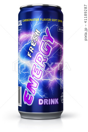 Energy drink in metal can 41189287