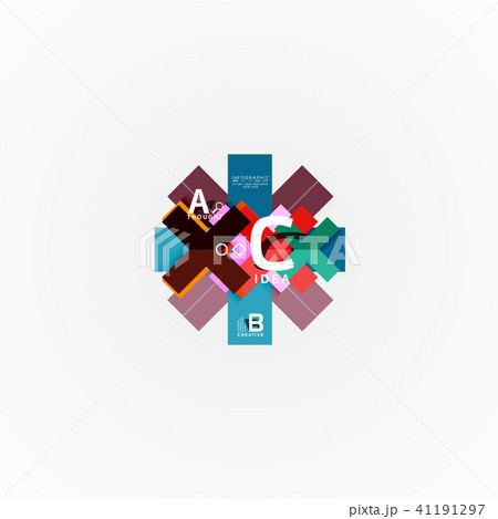 Abstract geometric option infographic banners, a b c steps process Abstract geometric option infographic banners, a b c steps process 41191297