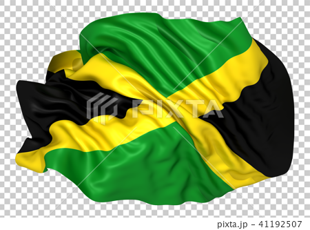 ジャマイカ国旗のイラスト素材