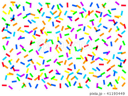 背景素材 虹色 紙吹雪のイラスト素材 [41193449] - PIXTA