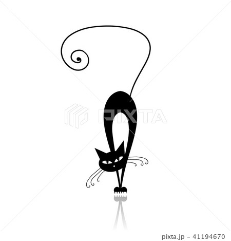 Black cat silhouette for your design 41194670