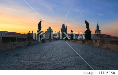 Charles' bridge and beautiful morning light,Prague Charles' bridge and beautiful morning light,Prague 41195150