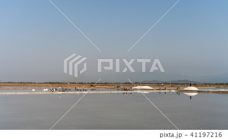 Salt field in Nha Trang, Vietnam Salt field in Nha Trang, Vietnam 41197216
