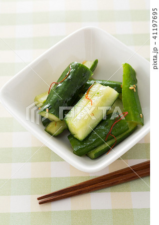 ピリ辛きゅうり 41197695