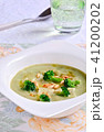 Broccoli Soup, Cremy Broccoli Soup, Stock Photo 41200202