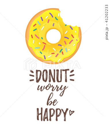 poster design with bitten doughnut 41202233