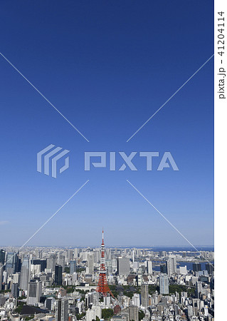 日本の東京都市景観 東京タワーなど、街並みを望む 日本の東京都市景観 東京タワーなど、街並みを望む 41204114