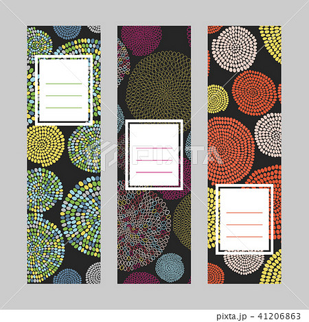 Abstract vertical banners. Text frame. Bead motif. Abstract vertical banners. Text frame. Bead motif. 41206863
