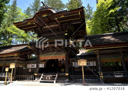 長野県諏訪市 諏訪大社 下社春宮 幣拝殿 長野県諏訪市 諏訪大社 下社春宮 幣拝殿 41207016