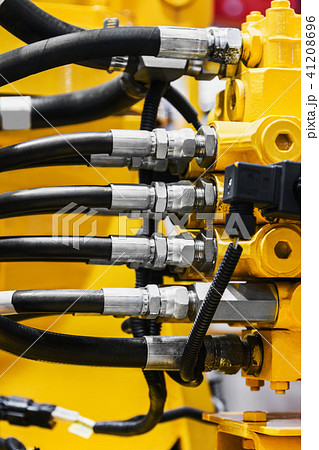 pipes and the hydraulic system of the tractor or excavator  41208696