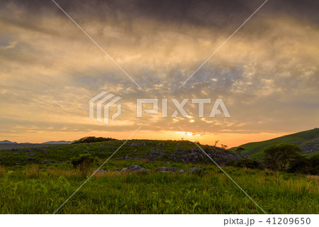 平尾台の夕暮【福岡県北九州市】 平尾台の夕暮【福岡県北九州市】 41209650
