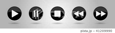 black music control buttons set black music control buttons set 41209990