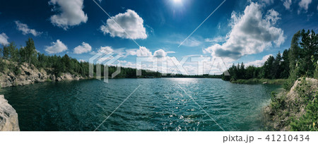 Beautiful summer lake 41210434