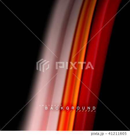 Fluid mixing colors vector wave abstract background design. Colorful mesh waves 41211605